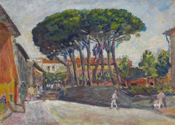 Guido Borgianni - Paesaggio con Figure