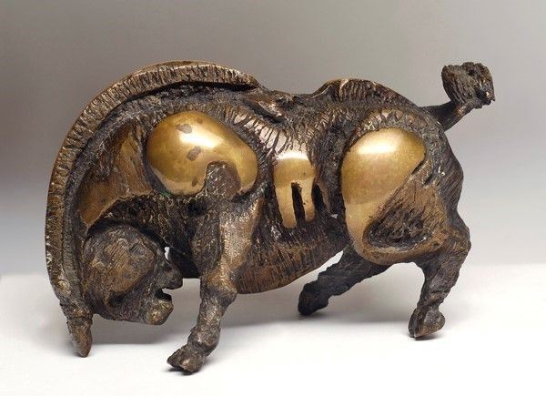 Medhat Shafik : Toro  - Bronzo - Asta AUTORI DEL XIX E XX SEC, ARTE MODERNA E CONTEMPORANEA - Galleria Pananti Casa d'Aste