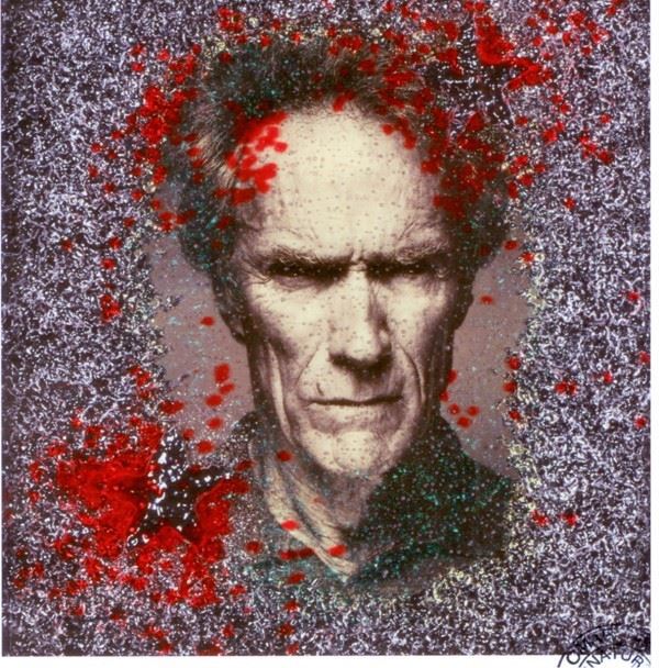 Omar Ronda : Clint frozen  (2011)  - Plastic and foto - Asta AUTORI DAL XVI AL XX SEC - Galleria Pananti Casa d'Aste