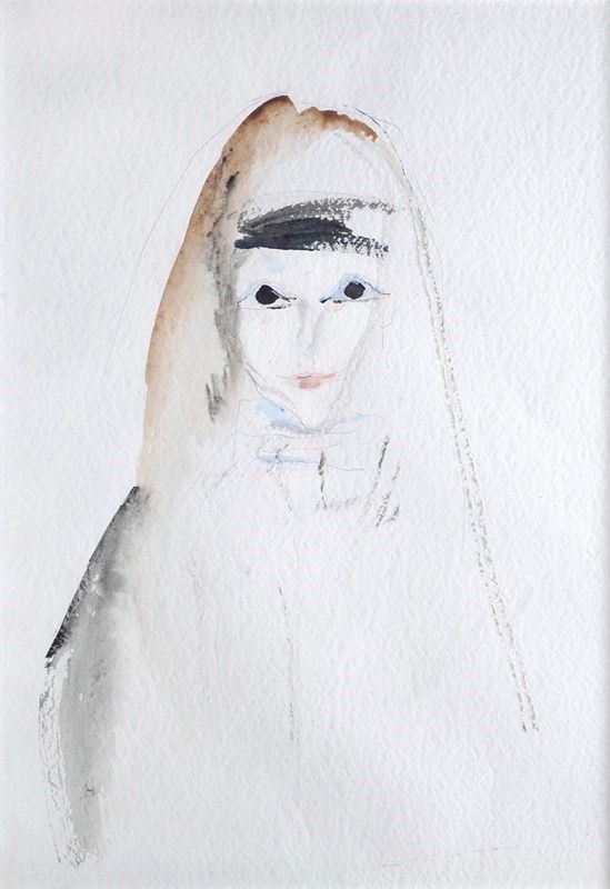 Ernesto Treccani : Donna  - Tecnica mista su carta - Auction Arte Moderna e Contemporanea, Edizioni e Grafica - I - Galleria Pananti Casa d'Aste