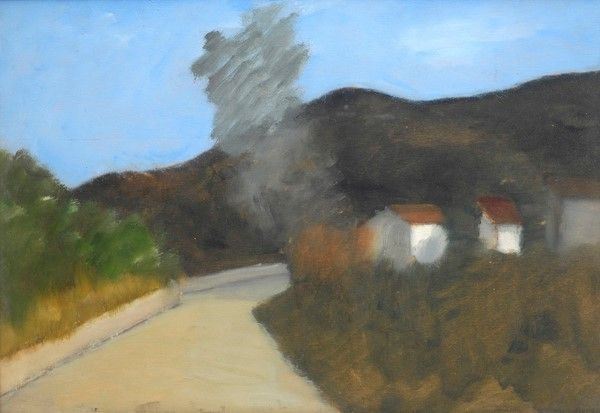 Nino Tirinnanzi : Strada di campagna  - Olio su tavola - Auction ASTA A TEMPO - Autori dell'800-900, Moderni e Contemporanei, Grafica ed Edizioni - I - Galleria Pananti Casa d'Aste