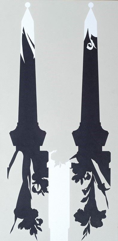 Giuseppe Salvatori : Cavalieri di Malta  (2005)  - Acrilico su tavola - Asta Arte Moderna e Contemporanea Grafica ed Edizioni - Galleria Pananti Casa d'Aste