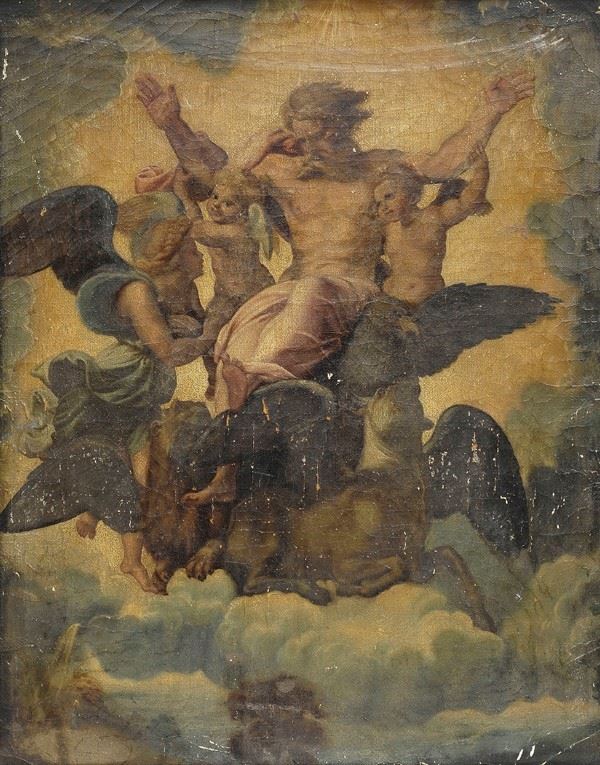 A. Brescu : The Vision of Ezekiel  (1885)  - Oil painting on canvas - Auction AUTHORS OF XIX AND XX CENTURY - Galleria Pananti Casa d'Aste