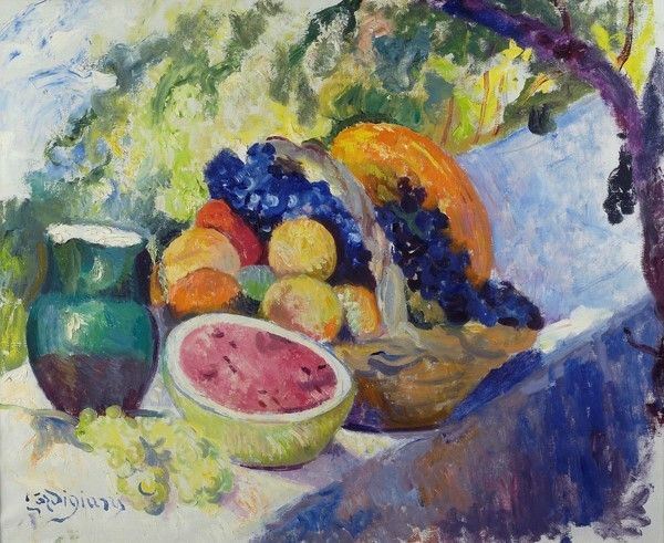 Eduardo Gordigiani - Natura Morta con Frutta
