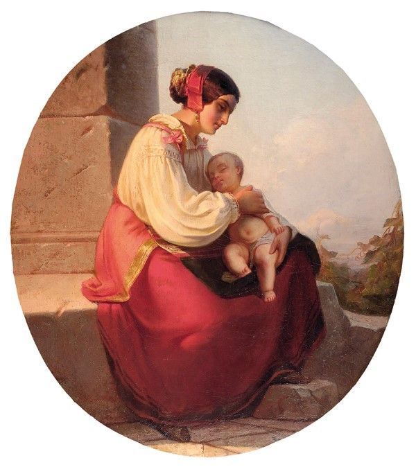 Ernst Hartmann - Donna con bambino