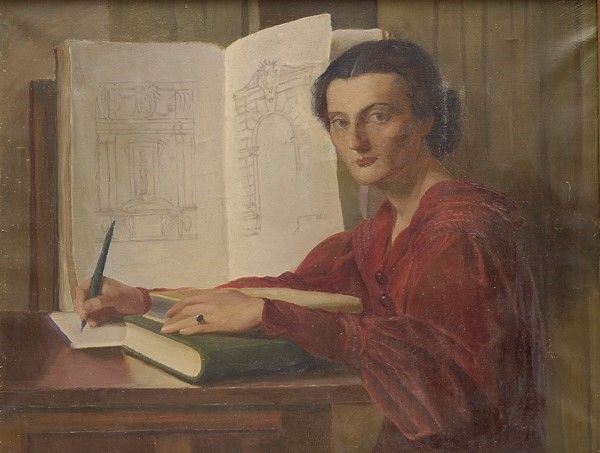 Anonimo, XX Sec. - Ritratto di Studiosa