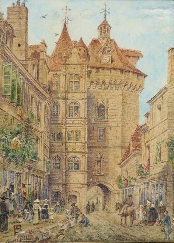 H. W. Willats - Scorcio di Paese