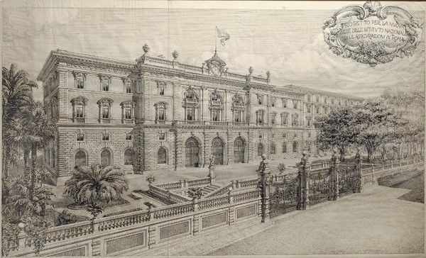 Progetto per la nuova sede dell' Istituto Nazionale delle Assicurazioni in  Roma