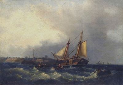Mare in Burrasca con Velieri
