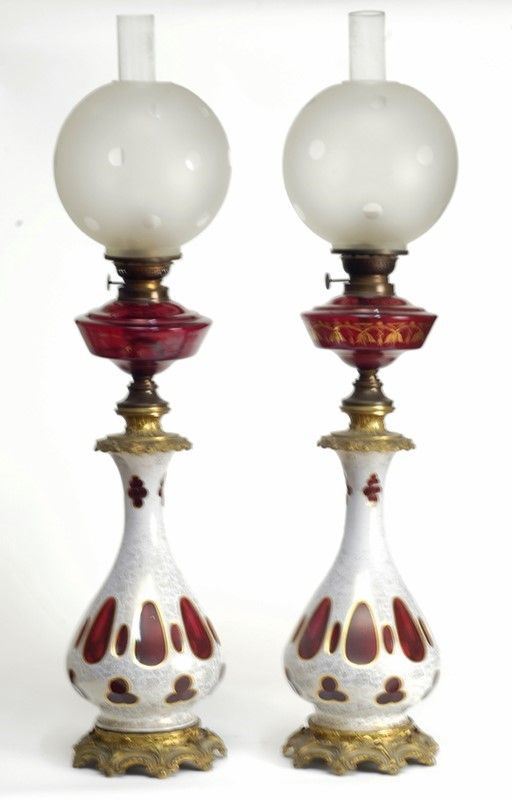 Coppia di lumi a petrolio  - Auction Antiquariato - Galleria Pananti Casa d'Aste