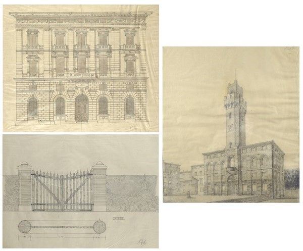 Tre Disegni di Architetture