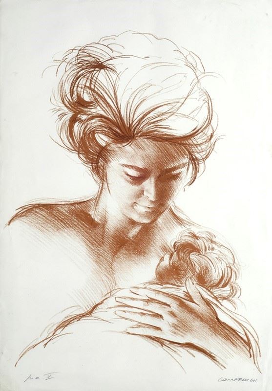 Silvano Campeggi - Donna con bambino