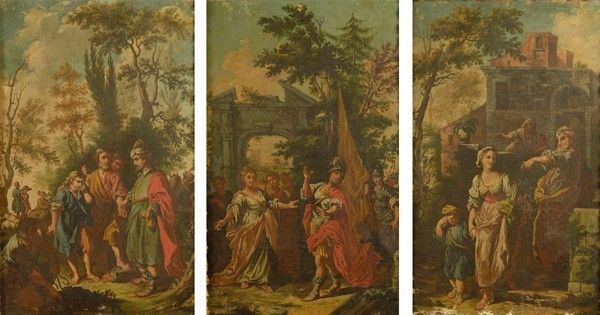 Scuola Toscana, XVIII sec.,Scuola Veneta, fine XVIII sec. - Storie di Giuseppe ebreo