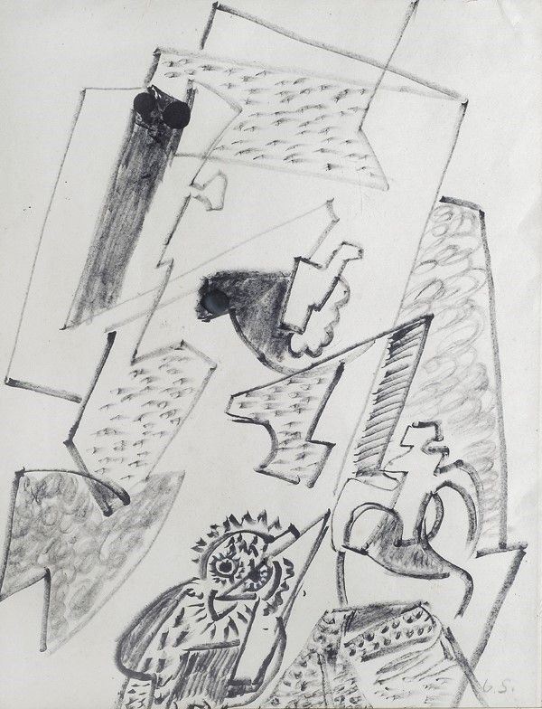Gino Severini - Composizione con civetta