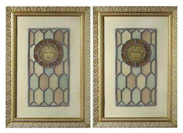 Due vetrate a piombo  - Auction Antiquariato - Galleria Pananti Casa d'Aste