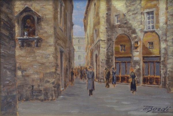 Mario Bordi - Scorcio di Siena