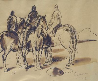 Composizione di Figure a Cavallo