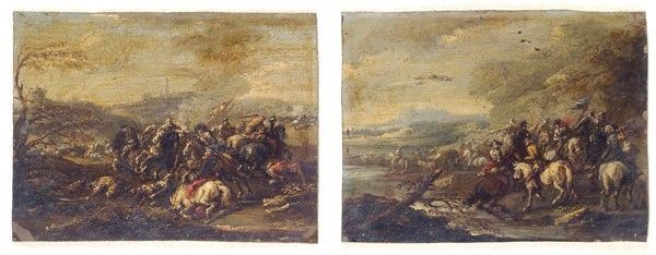 Scuola Italia Settentrionale, Fine XVII - Inizio XVIII Sec. - Battaglie