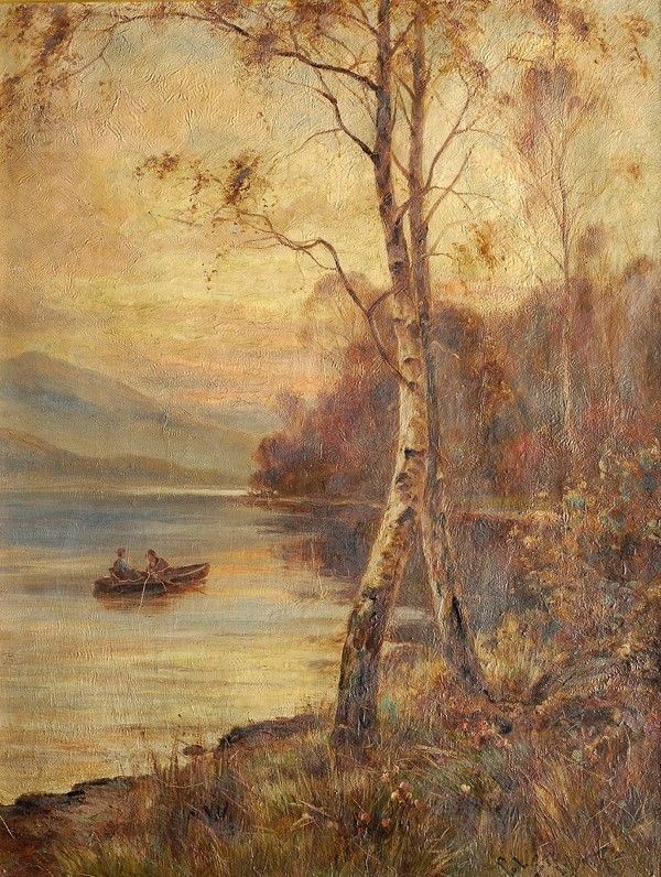 Anonimo, XIX sec. : Paesaggio  - Olio su tela - Auction Antiquariato - Galleria Pananti Casa d'Aste