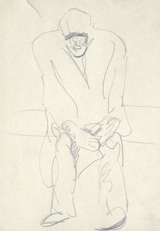 Lorenzo Viani - Uomo Seduto