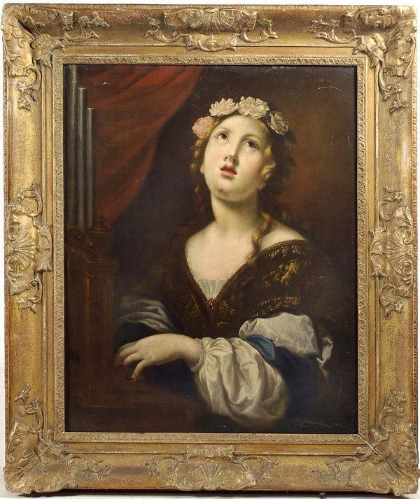 Scuola Fiorentina, XVIII sec. : Allegoria della musica  - Olio su tela - Auction Antiquariato - Galleria Pananti Casa d'Aste
