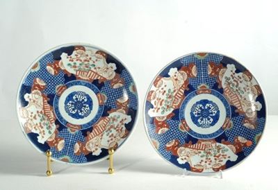 Coppia Piatti Imari