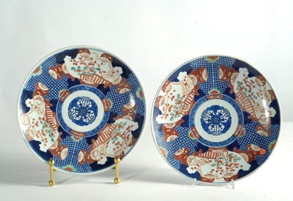 Coppia Piatti Imari