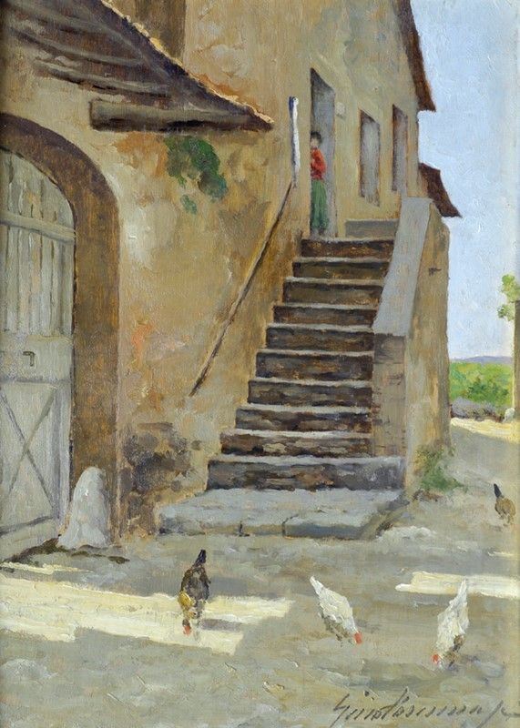 Gino Tommasi - Casa con Scalinata