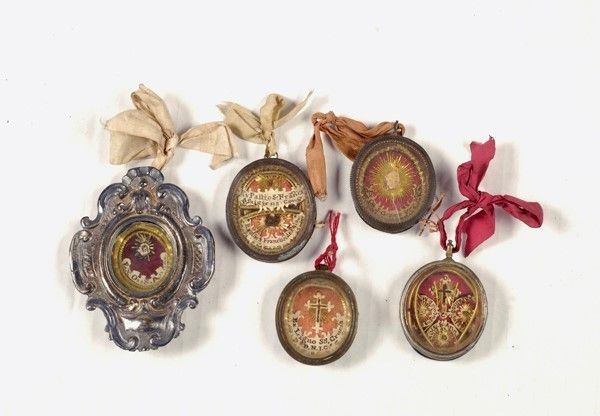 Cinque reliquiari  - Auction Antiquariato - Galleria Pananti Casa d'Aste