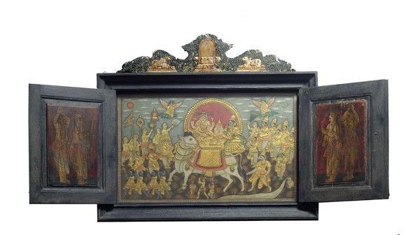 Trittico della famiglia Shiva  (XIX sec.)  - Asta Antiquariato - Galleria Pananti Casa d'Aste
