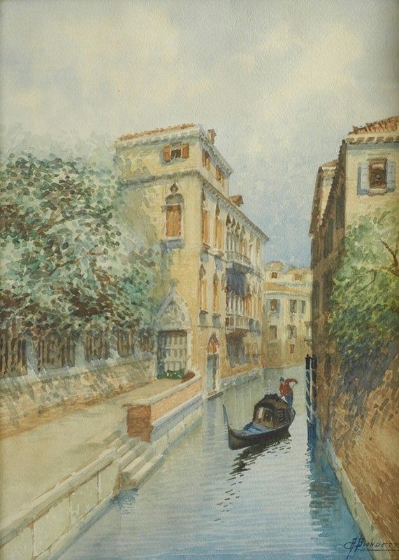 Andrea Biondetti - Gondola sul canale