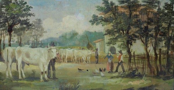 Renato Zini - Figure in Campagna