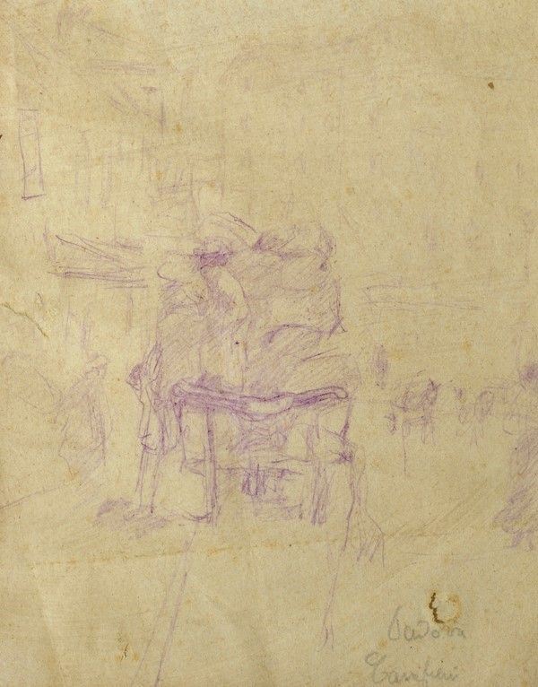 Mario Cavaglieri - Figura sul calesse