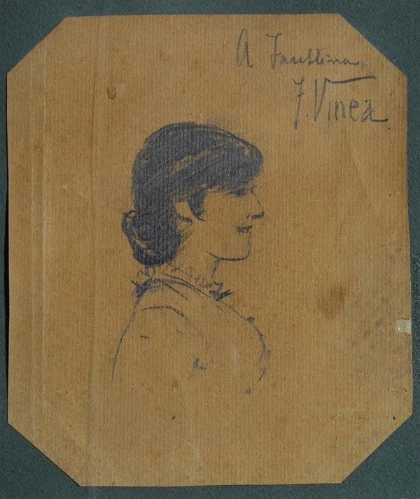 Francesco Vinea,Attr. a Francesco Vinea - Profilo di giovinetta