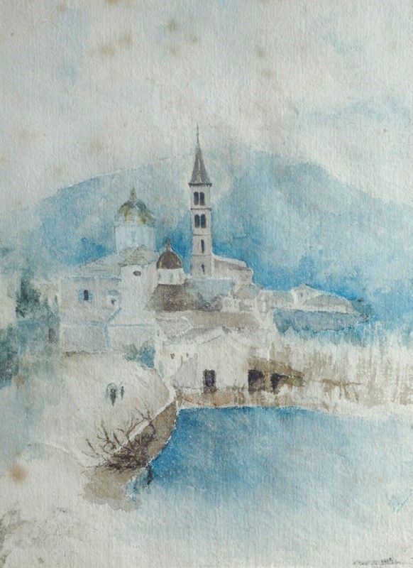 Anonimo, XIX sec. : Campanile  - Auction AUTHORS OF XIX AND XX CENTURY - Galleria Pananti Casa d'Aste