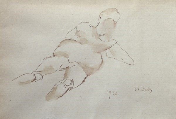 Moses Levy : Figura  (1932)  - Auction Autori dell'800 e 900 - Galleria Pananti Casa d'Aste