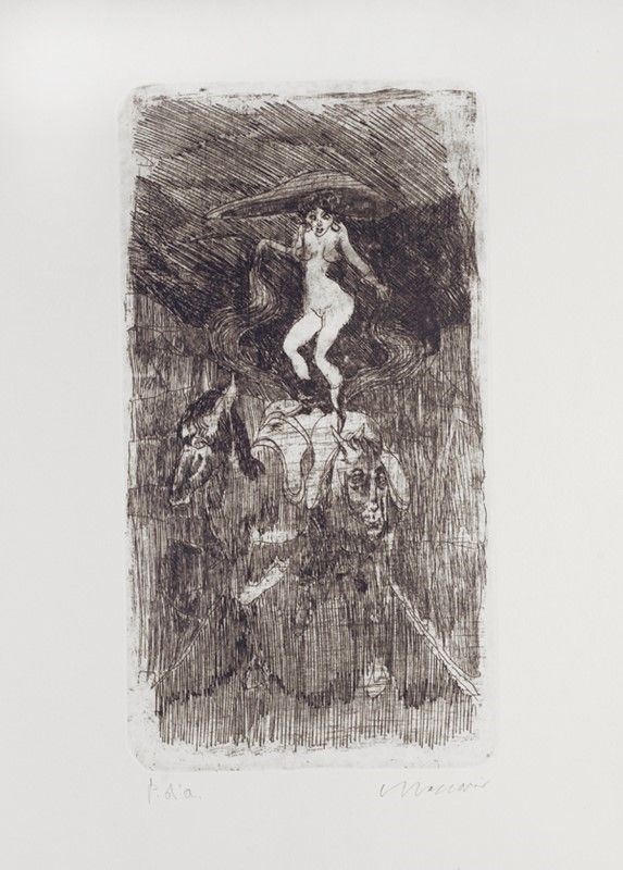 Mino Maccari : Senza titolo  - Acquaforte - Asta Autori dell'800-900, Arte Moderna e Contemporanea, Grafica ed Edizioni - Galleria Pananti Casa d'Aste