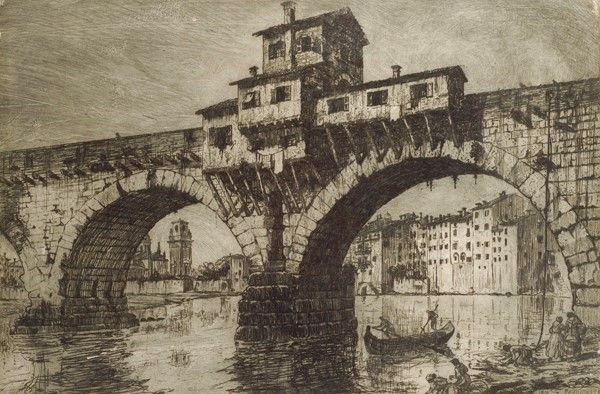E. Fagiuoli - Ponte della Pietra a Verona