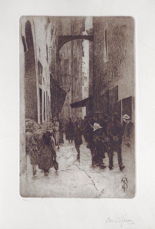 Telemaco Signorini - Il Ghetto: Piazza della Fratellanza