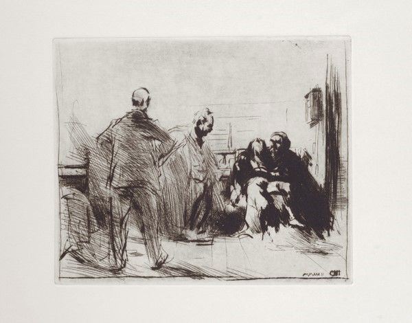Pietro Annigoni : Senza titolo  (1982)  - Acquaforte - Asta ASTA A TEMPO - Autori dell'800-900, Moderni e Contemporanei, Grafica ed Edizioni - I - Galleria Pananti Casa d'Aste