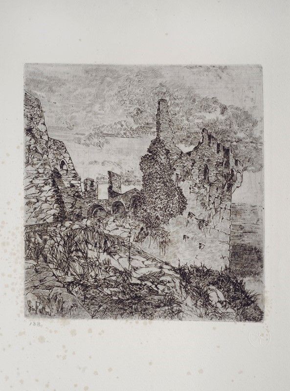 Giovanni Fattori - Rovine del Castello di Vincigliata