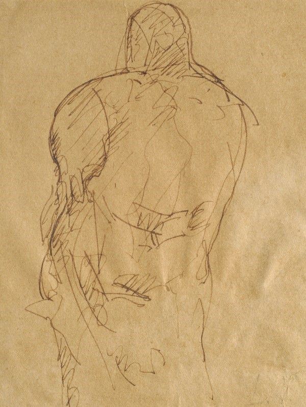 Lorenzo Viani - Uomo di spalle