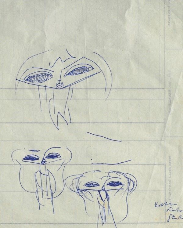 Voltolino Fontani : Volti  - Penna su carta - Auction Autori dell'800-900, Grafica ed Edizioni - I - Galleria Pananti Casa d'Aste