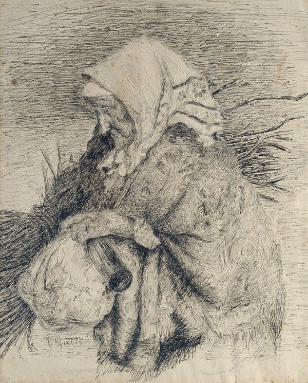 R. Gatti - Vecchia contadina