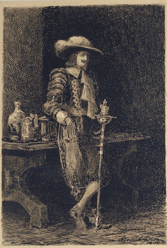 Anonimo, XIX Sec. - Christian De Neuvillette