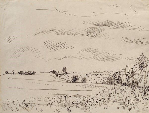 Georges Arnulf : L'ile de France  (1947)  - China su carta - Asta STORART: Dipinti, oggetti, arredi dal XVII al XX sec. - II - Galleria Pananti Casa d'Aste
