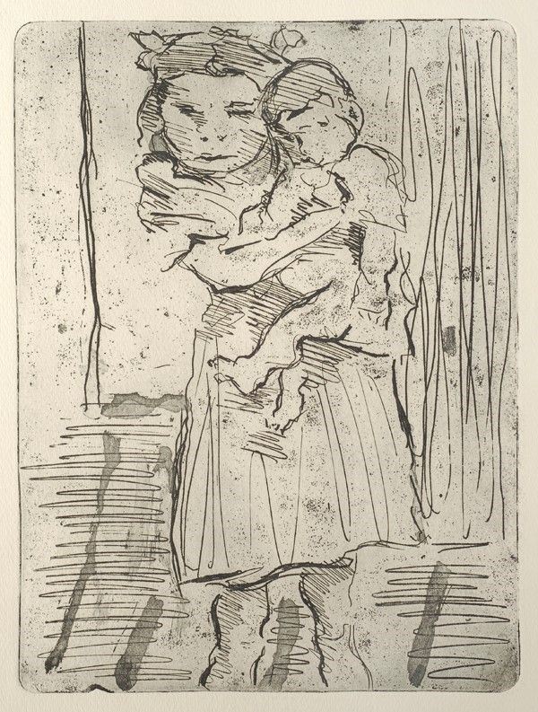 Masaniello Luschi : Fratelli  - Acquatinta - Asta Opere grafiche del XIX e XX sec. - Galleria Pananti Casa d'Aste