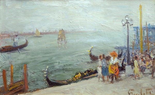 Gaetano Bocchetti - Canale a Venezia