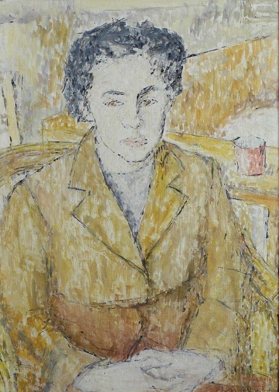 Bruno Rosai : Ritratto  (1955)  - Olio su tela - Asta Autori dell'800 e 900 - Galleria Pananti Casa d'Aste