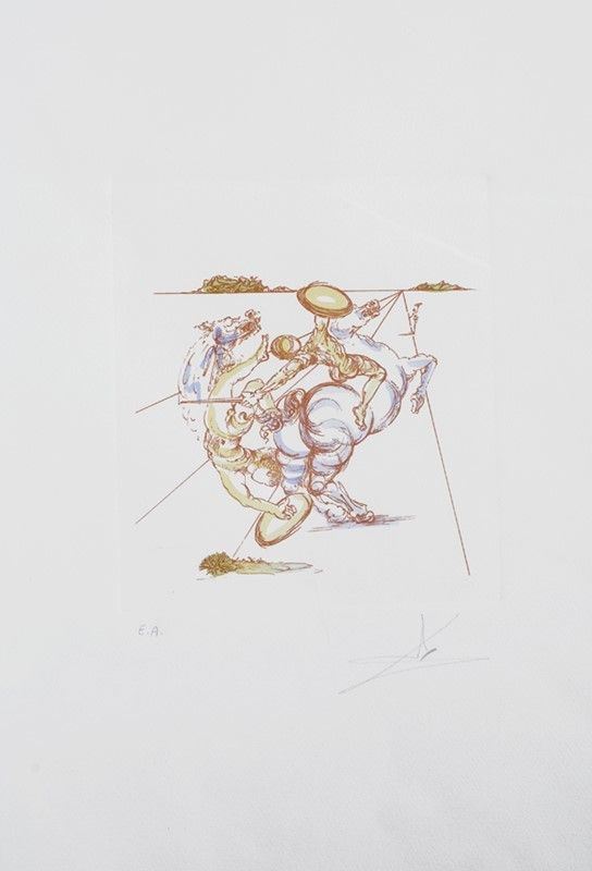 Salvador Dal&#236; : Senza titolo  - Litografia a colori - Auction Arte Moderna e Contemporanea Grafica ed Edizioni - Galleria Pananti Casa d'Aste